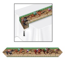 Beistle Printed Horse Racing Table Runner - Derby Day  Party Supply