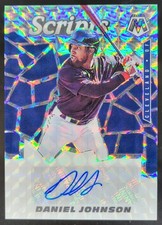 2021 Panini Mosaic Daniel Johnson Scripts #SCR-DJ RC Auto Cleveland Indians DF