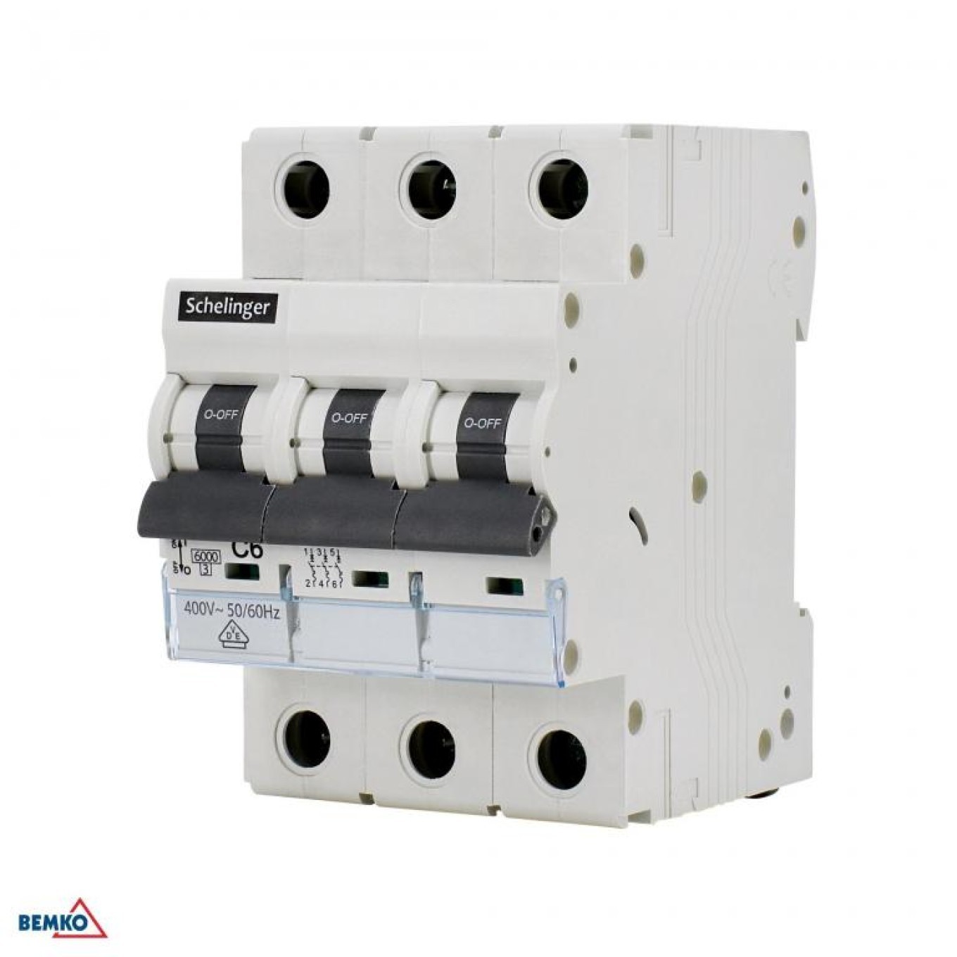 Overcurrent Switch 6KA 3P B 06A SCHELINGER A02-G8-3P-B06 G8-6kA