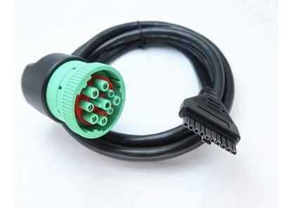 J1939 Adapter Cable 9 Pin to 10 Pin Cable for PT30 ELD Logging Device Logbook...