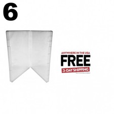 6 Clear Storage Cases 21mm for Rubber Stamps No Tabs No Hub  1-3 DAYS
