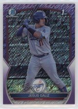 2023 Bowman Chrome Prospects Purple Shimmer Refractor 40/250 Jesus Galiz 13tz