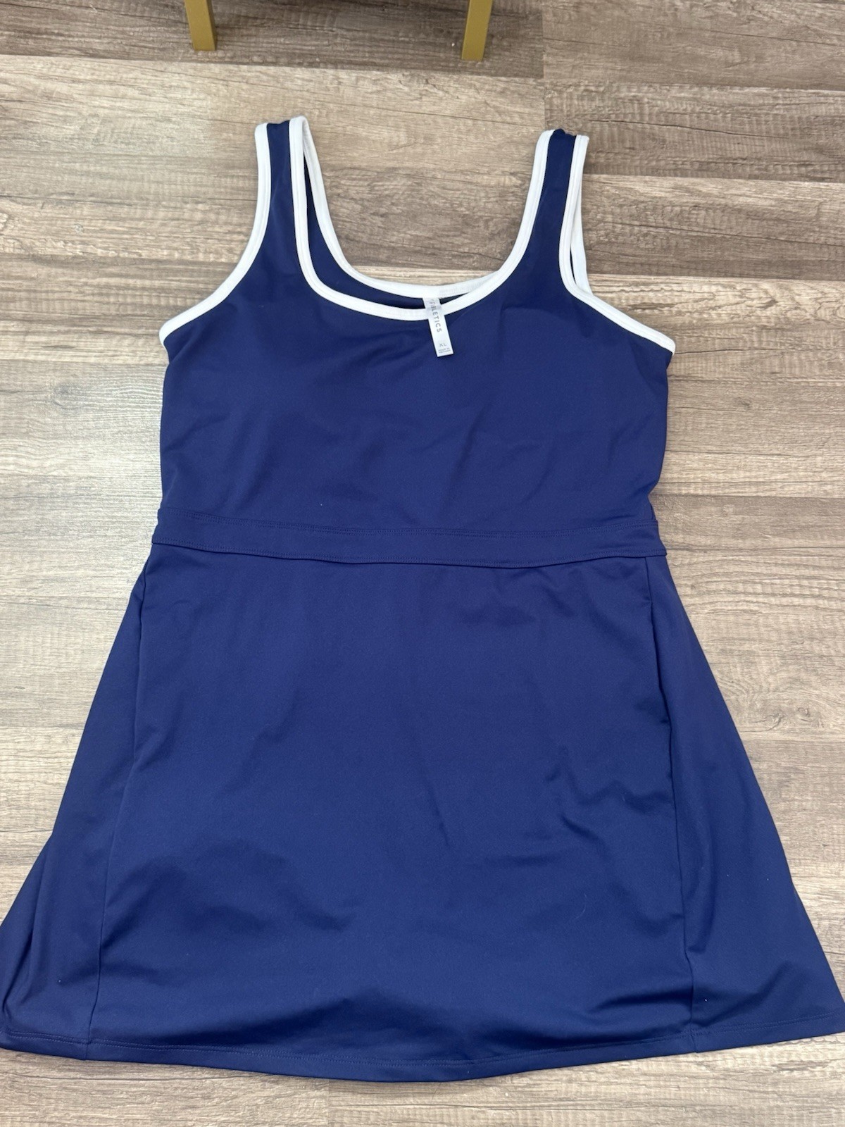 Fabletics Built In Short Dress Womens Size XL Navy Blue  Sporty Tennis New