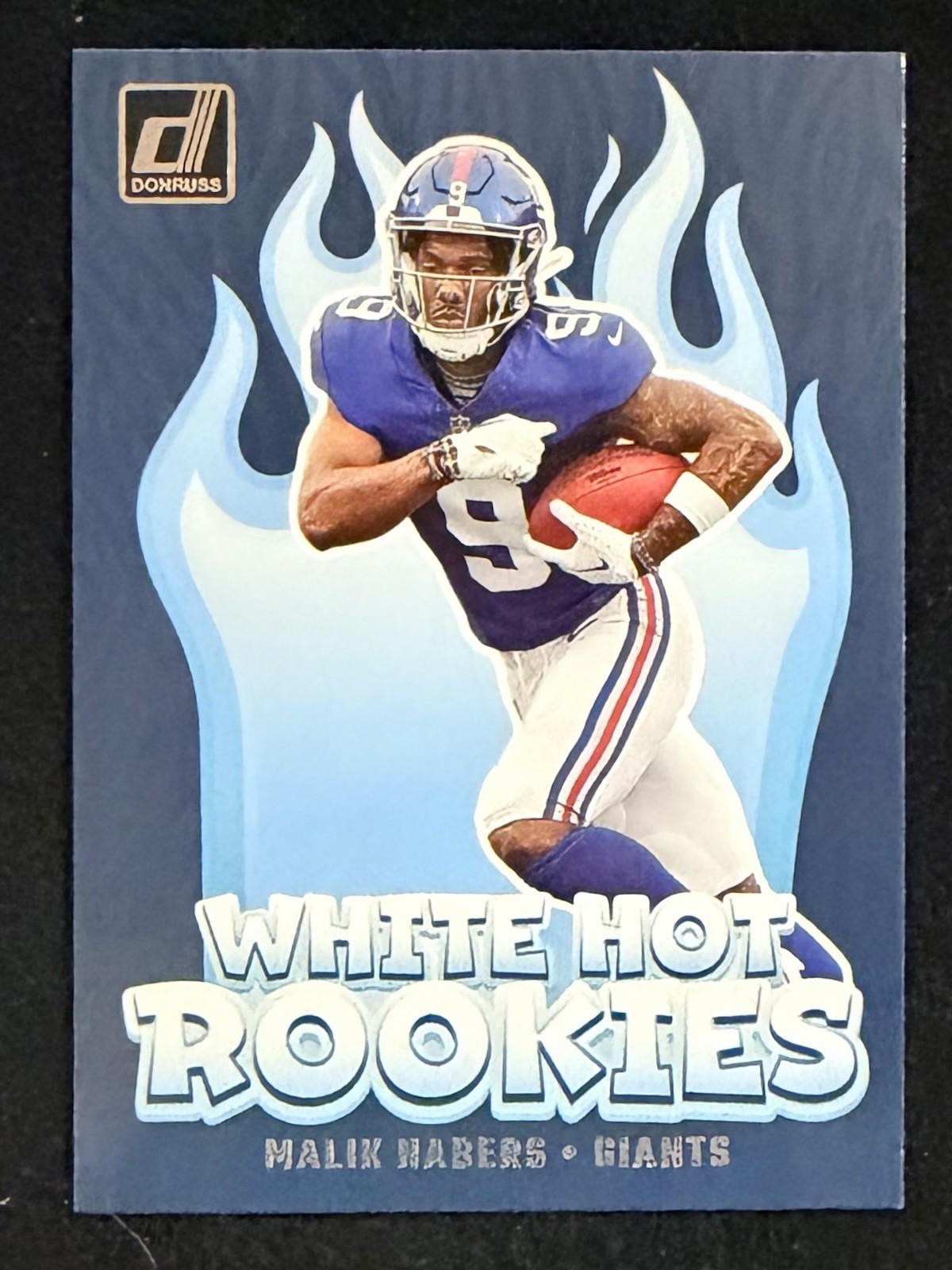 Malik Nabers 2024 Donruss White Hot Rookies #WH10 NEW YORK GIANTS