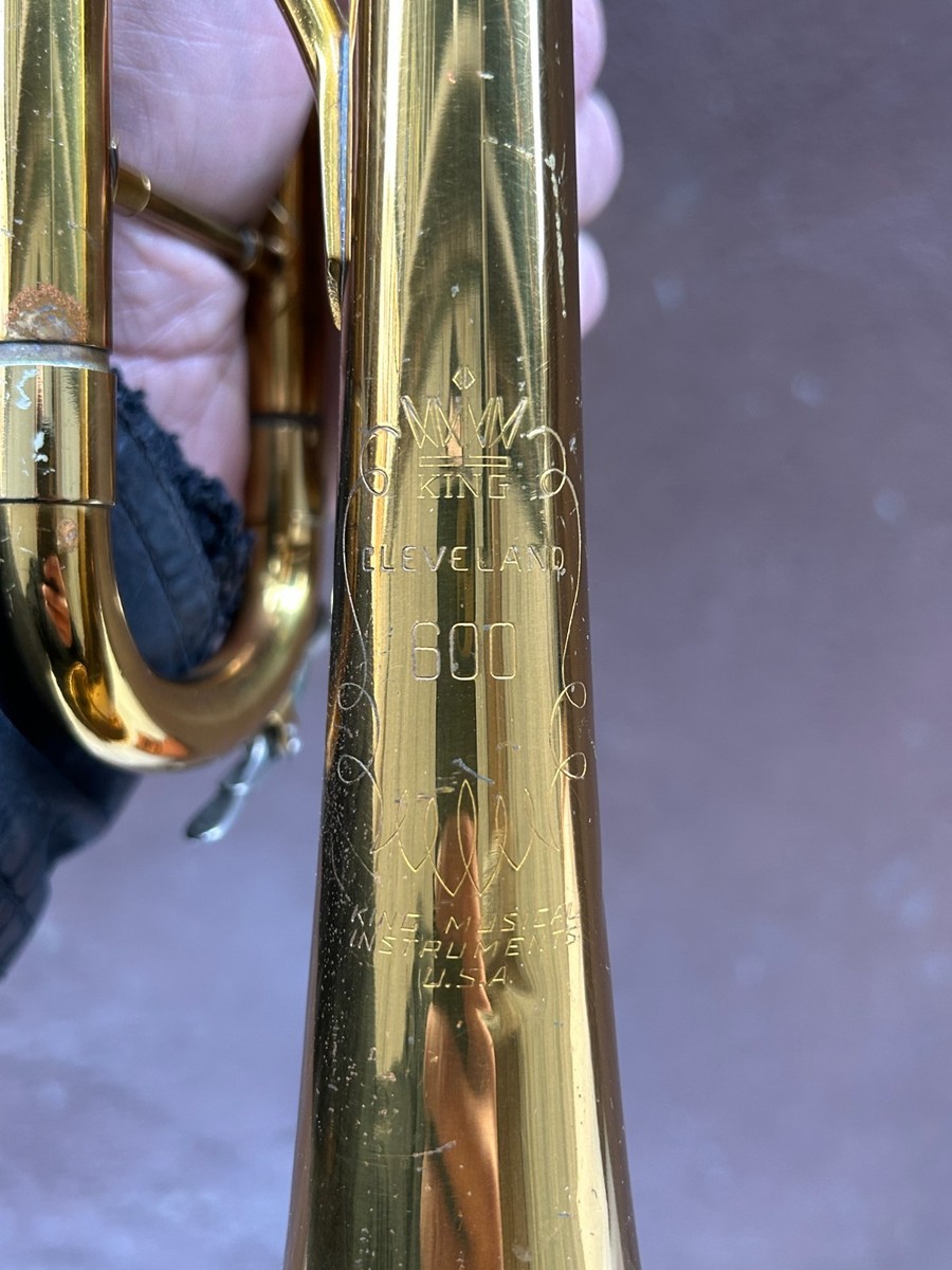 Vintage 1950s King Cleveland 600 Trumpet w/Case Musical Instrument