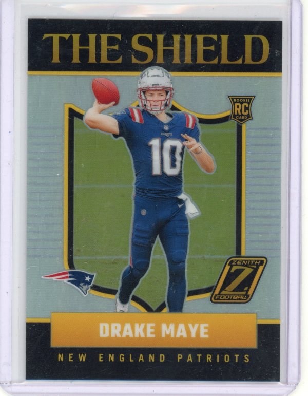 Drake Maye The Shield (RC): Case Hit! 2024 Panini Zenith Football. Patriots QB!