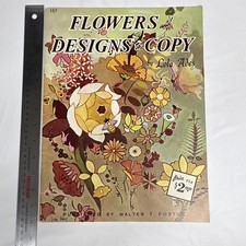 Walter T. Foster Flowers and Designs to Copy Painting Instruction Book Flowers