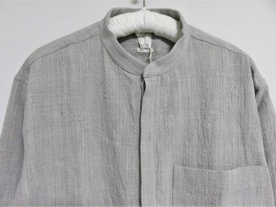 Seya. Hand Stitch Kurta Shirt L Gray Made In Japan Seya Band 