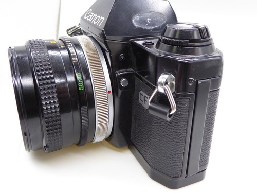 Canon AL-1 QF 35mm SLR Film Manual Camera with Canon 50mm F/1.8 FD Lens Working - Picture 4 of 12