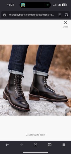 Botas Thursday Logger en Cacao Hechas en EE. UU. Para hombres Talla 11 D Suela Vibram - Imagen 15 de 20
