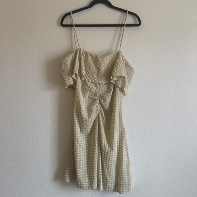 【GANNI】Gingham ruffled minidress（送料込み） GANNI】Gingham ruffled minidress（送料込み） GANNI Mini Wrap