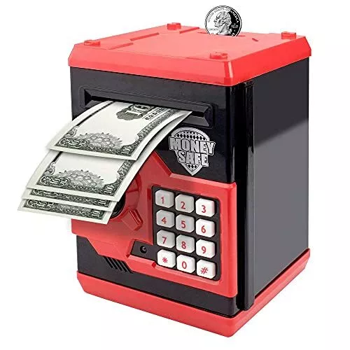 ELECTRONIC PIGGY BANK Code Lock Mini ATM Safe Coin Cash Box