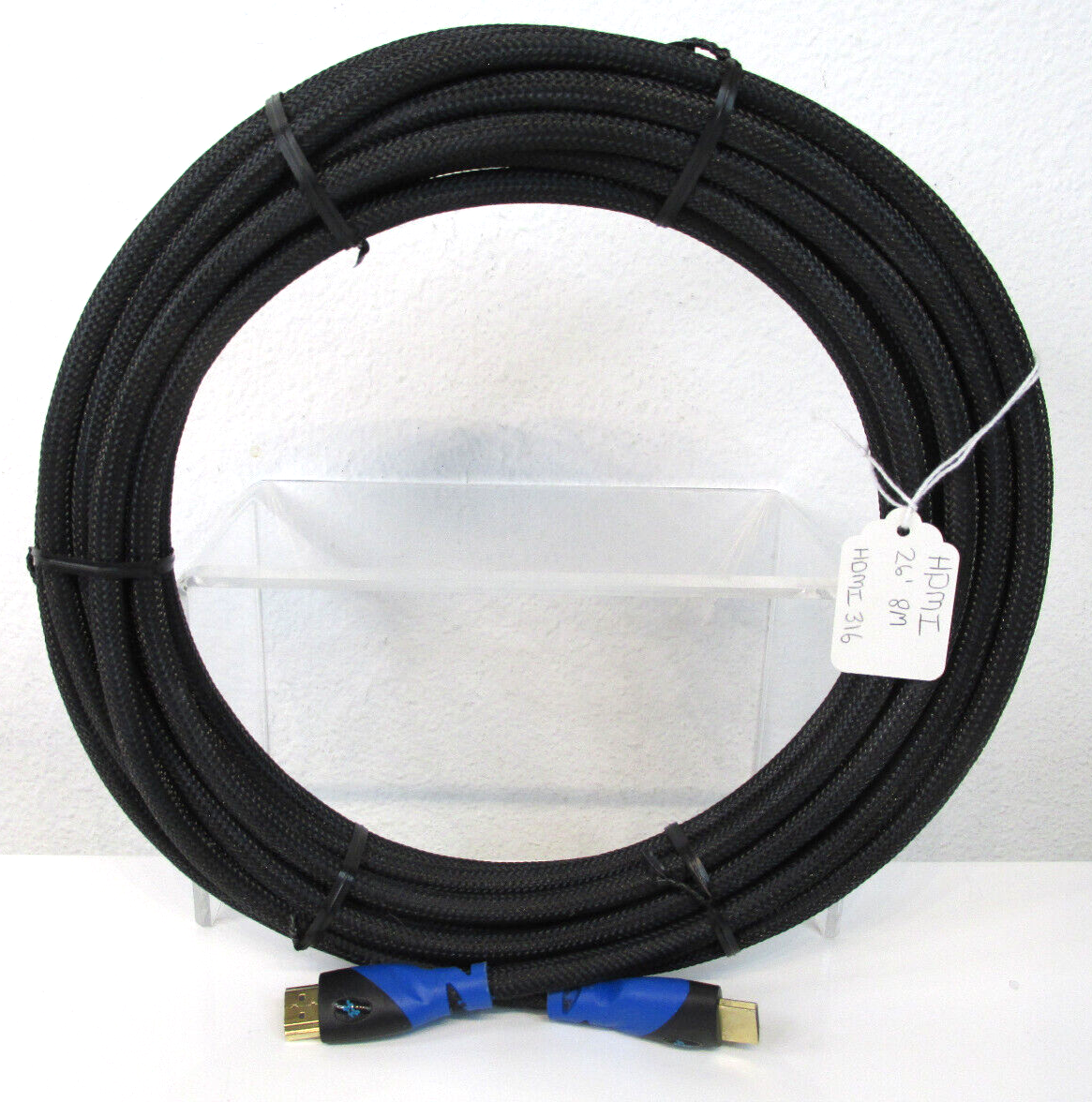 26ft Braided HDMI Cable with Gold Plated Connectors 8m Length-image