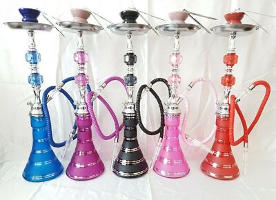Neu Big Shish-a Shisha 20'' mit Kohle und Zange Clipper Geschenkbox 1 PFEIFE