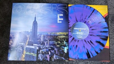 Oase steht auf den Schultern der Riesen nummeriert 12'' Splatter Vinyl Blut Recs