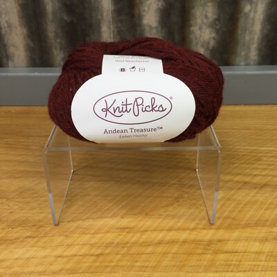 1 Ball Knit Picks Yarn Andean Treasure ''Embers Heather'' Sport Weight Baby Alpaca