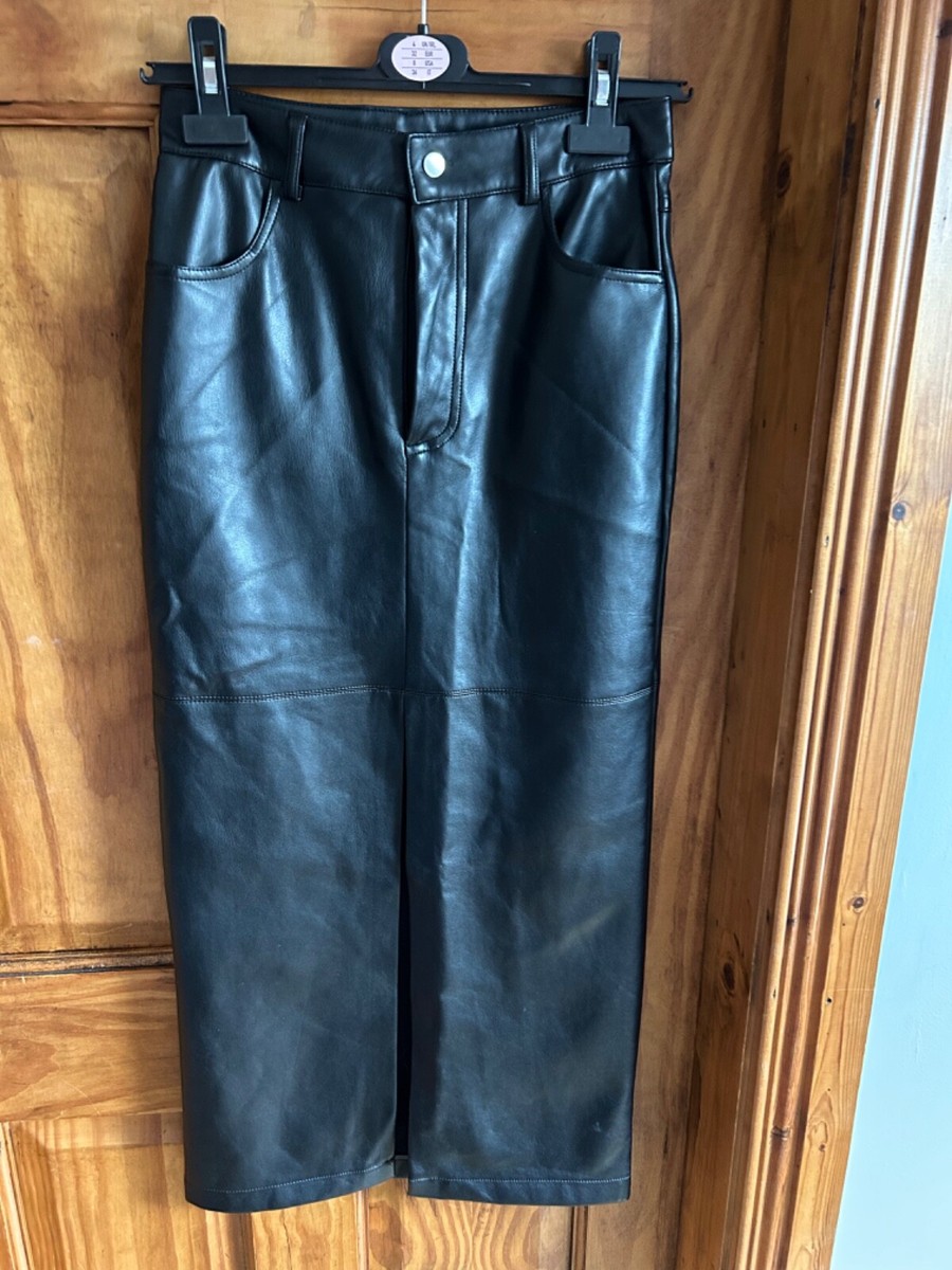 primark black midi skirt