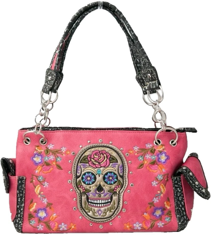 Bolso de hombro Cráneo floral Bolsas y bolsos para Mujer