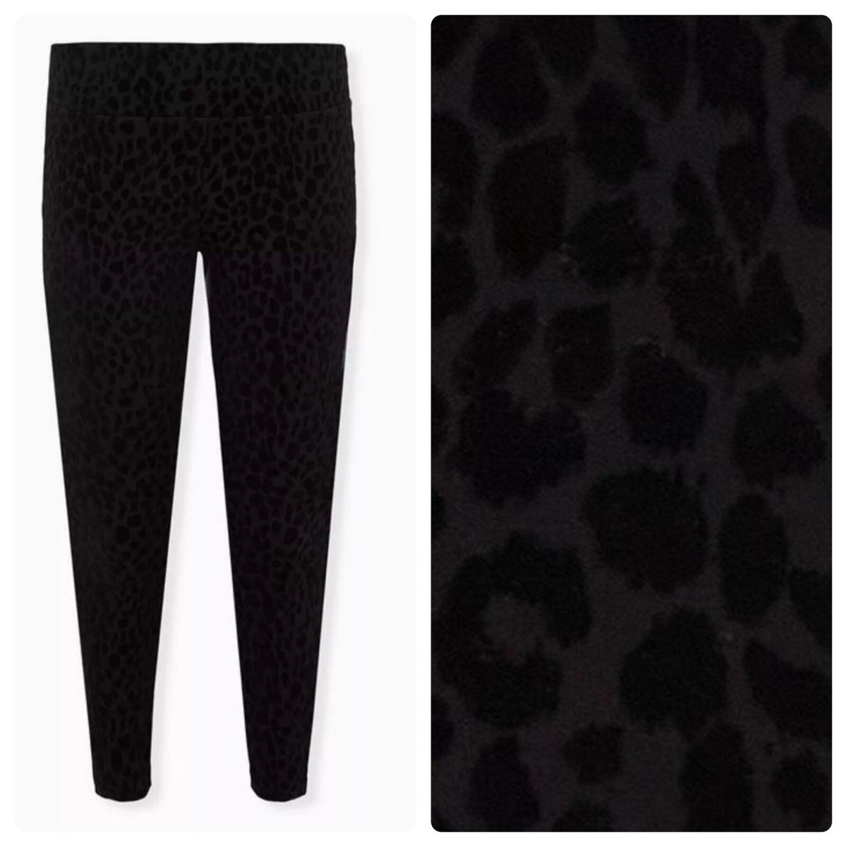 Torrid Pants Pixie Skinny Studio Luxe Ponte High-Rise Flocked  display picture 1