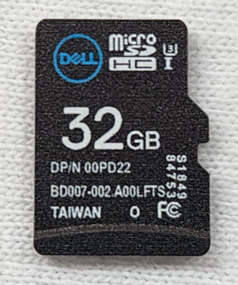 Lot of 2 Dell 0PD22 32GB SDHC/SDXC Class 10 U3 Micro SD Card for PE R640 R740