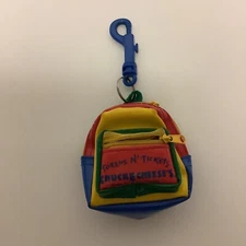 Vintage Tokens N’ Tickets Chuck E Cheese’s Mini Backpack Keychain 1994 ShowBiz