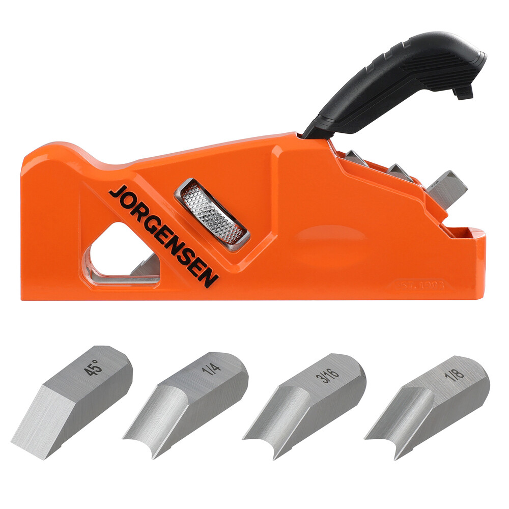 JORGENSEN Chamfer Plane Edge Corner Plane w/ 4pcs Cutter Head