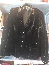 Viyella Jacket 16 Silk/viscose Ltd Ed Embellished Super Soft And Beautiful