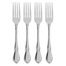 SET OF FOUR - Oneida Stainless Flatware CHATEAU Dinner Forks NO /  "O" Mark