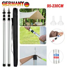 4x 230cm Zeltstangen Teleskop Tarpstange Sonn...