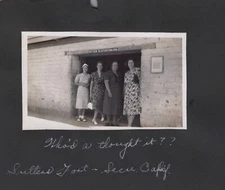 Two Images 1939 Peter Slater's Saloon Sutter's Fort Sacramento - Original Photo