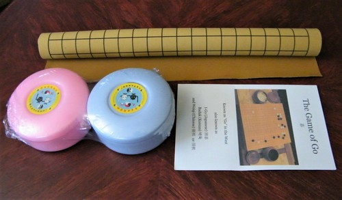 GO BOARD SPIEL MIT VOLLER GRÖSSE 19 Zoll KUNSTWILDLEDERMATTE (WEIQI) (888) - Bild 2 von 5