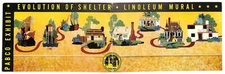 1939 GGIE Golden Gate Expo Pabco Paints "Evolution of Shelter" Postcard Scarce