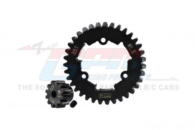 GPM Racing Steel 12T & 35T Pinion & Spur Gear -For Traxxas X GPM Racing Steel 12T & 35T Pinion & Spur Gear -For Traxxas X