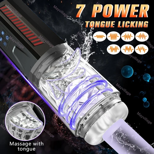 Male Masturbaters Automatic HandsFree Rotating Cup Thrusting Stroker Men Sex Toy - Picture 7 of 20