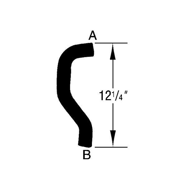 Durite de radiateur d'admission pour Dodge Caravan 2.4L 1996-2000 en caoutchouc noir