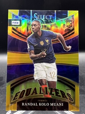 RANDAL KOLO MUANI 2022-23 Select FIFA Soccer EQUALIZERS GOLD RC /10 #5 France