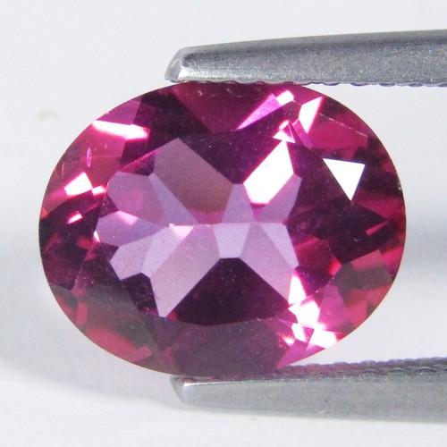 4.28Cts Stunning Natural Top Pink Topaz 11x9mm Oval Shape Loose Gemstone Ref-VDO - Picture 3 of 4