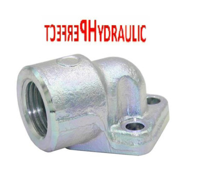 Hydraulik Pumpfflansch Winkelflansch LK 30 Lochkreis 30mm...