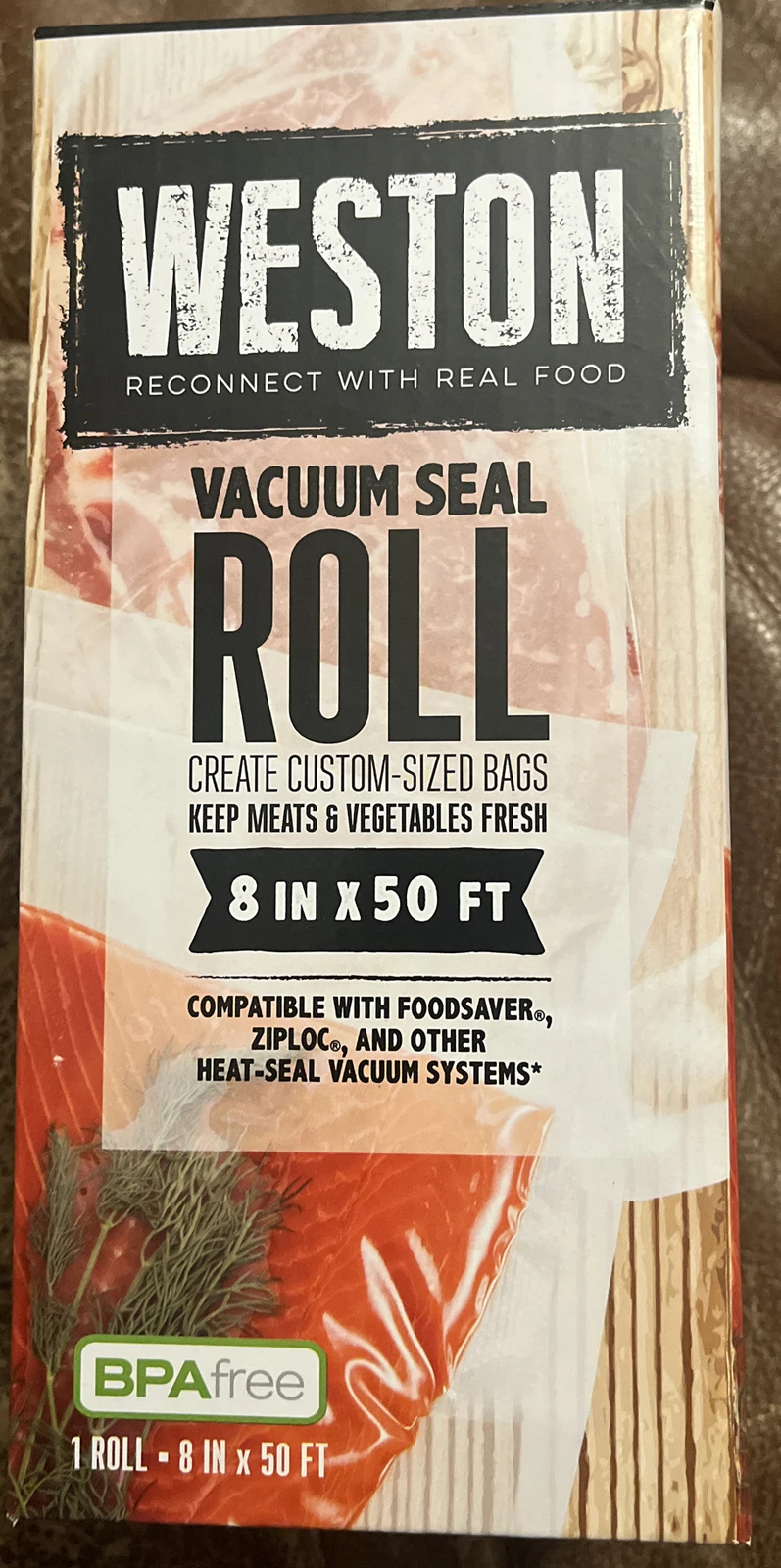 Weston 30-0008-W Vacuum Bags (Roll / 8 x 50 )