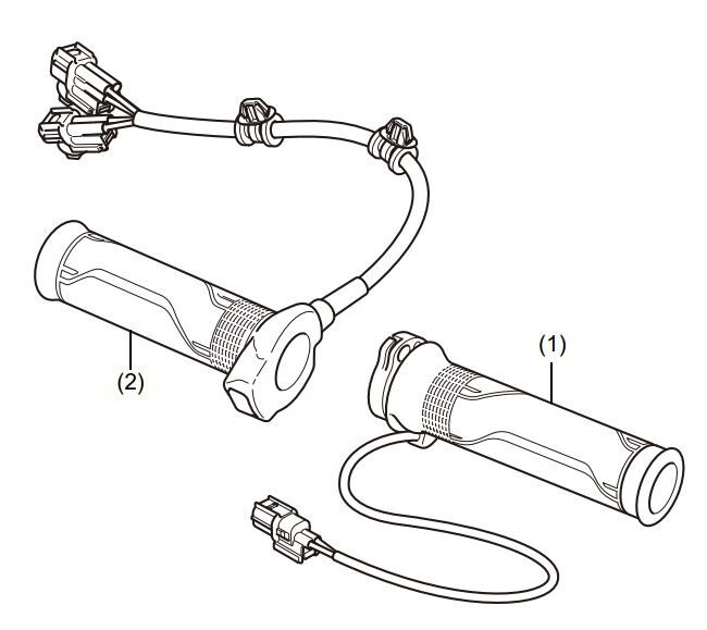 2025 Honda NX500 Heated Grips Attach Kit | 08T72-MLR-D00 08T70-MLR