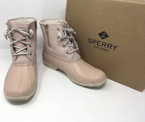 blush sperry duck boots