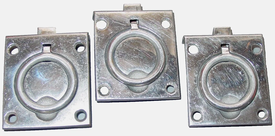 Lote de 3 armarios de puerta marinos vintage de latón de alta resistencia para barco Foto 2 de 4