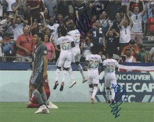 Vancouver Whitecaps Alphonso Davies Kei Kamara Autographed Signed 8x10 Photo COA