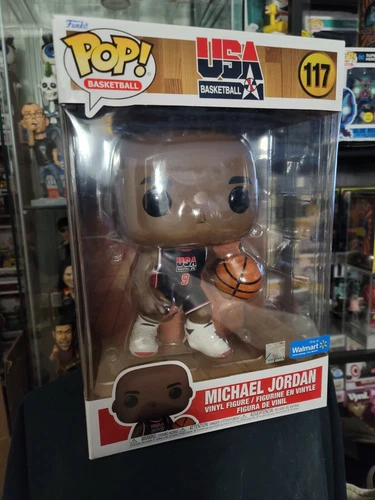 FUNKO POP!  NBA MICHAEL JORDAN #117 WALMART EXCLUSIVE 10" 10 inch basketball