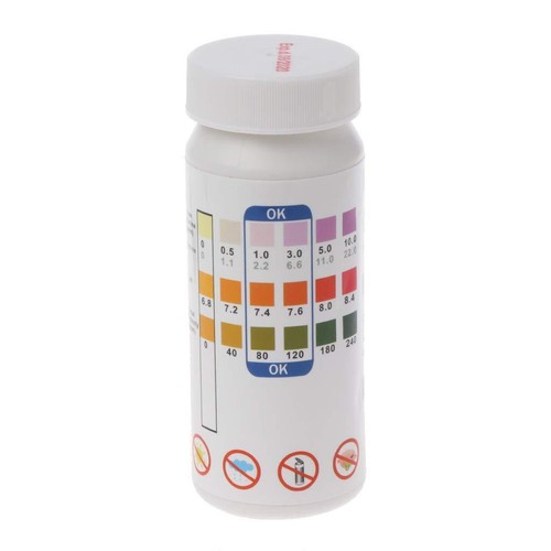 100x 3in1 Teststreifen Pool Chlor pH Wert Alkalität Wassertester Pooltester Brom - Bild 6 von 7