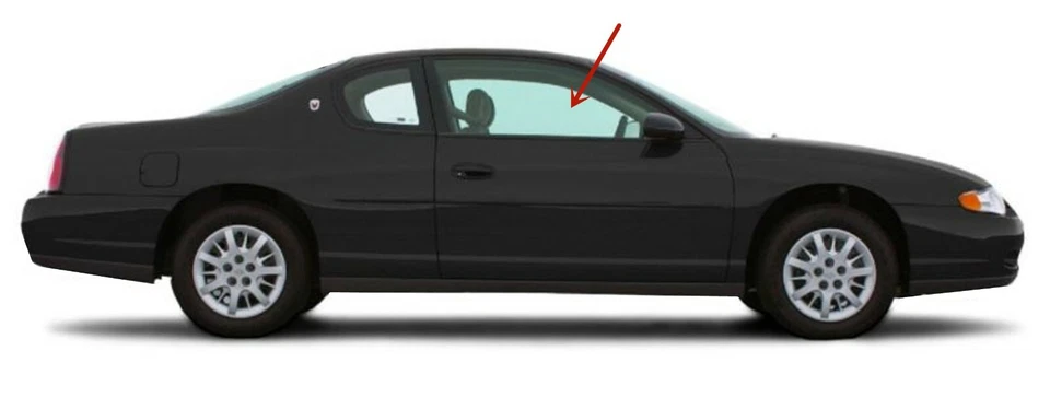 Подходит для Chevrolet Monte Carlo 2000-2009 годов выпуска стекло на окно правой двери со стороны пассажира - Изображение 2 из 4