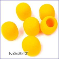 6 Microphone Wind Screens Foam Mic Windscreens - Yellow