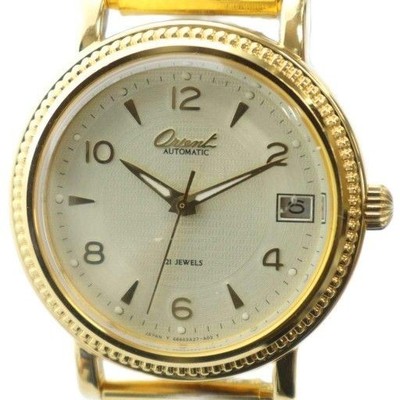Orient Gold Automatic Watch 35mm Date Stainless Steel AB Condition