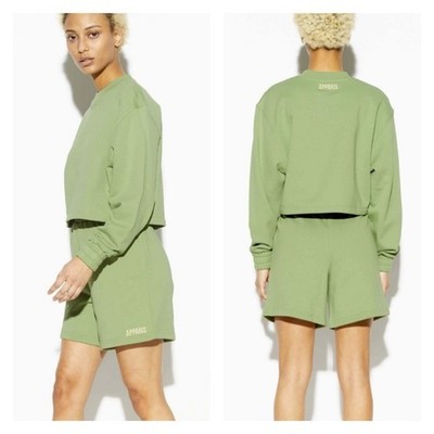 Apparis Julianna Pull On Sweat Shorts S Green