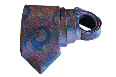 TOM JAMES  MEN'S TIE BLUE/PAISLEY Width: 3.25'' Length: 60''